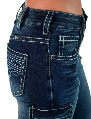 White Boot Stitch Trouser Jeans by Cowgirl Tuff – Apparel from Bronco Western Supply Co.