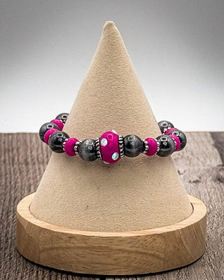 Wild Bloom Beaded Stretch Fashion Bracelet - Pink – Jewelry from Bronco Western Supply Co.