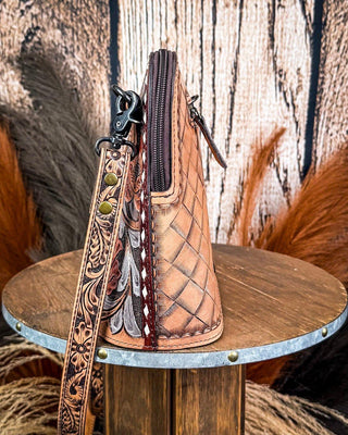 Wild Poppy Tooled Leather Crossbody Purse – Purses & Wallets from Bronco Western Supply Co.