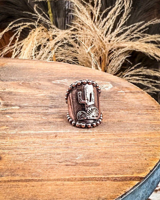 Wild West Fashion Cuff Ring - Copper – Jewelry from Bronco Western Supply Co.