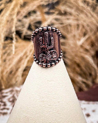 Wild West Fashion Cuff Ring - Copper – Jewelry from Bronco Western Supply Co.