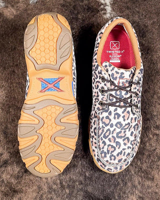 Winny Twisted X Boat Shoe Driving Moc - Leopard – Women's Shoes from Bronco Western Supply Co.