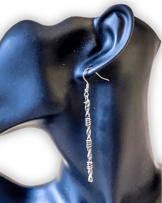 Wire Dangle Fashion Earrings - Silver – Jewelry from Bronco Western Supply Co.