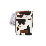 Wrangler Cow Print Card Case - Brown - Purses & Wallets - Wrangler - Bronco Western Supply Co.