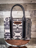 Wrangler Southwestern Print Small Canvas Tote/Crossbody - Black - Purses & Wallets - Wrangler - Bronco Western Supply Co.