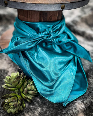 Wynona Wild Rag - Tuff Turquoise – Accessories from Bronco Western Supply Co.
