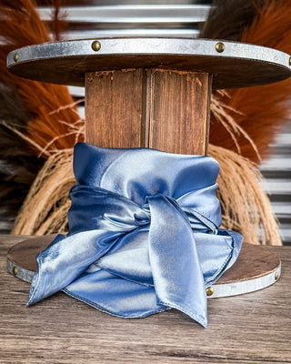 Wynonna Wild Rag in Denim Blue – Apparel from Bronco Western Supply Co.