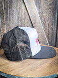 YeeHaw Trucker Cap - White and Black - Apparel - Bronco Western Supply Co. - Bronco Western Supply Co.