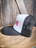 YeeHaw Trucker Cap - White and Black - Apparel - Bronco Western Supply Co. - Bronco Western Supply Co.