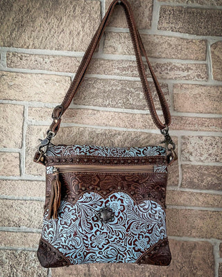 Myra Bag - Azure Aesthetic Leather & Hairon Bag – Purses & Wallets from Bronco Western Supply Co.