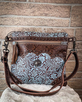 Myra Bag - Azure Aesthetic Leather & Hairon Bag – Purses & Wallets from Bronco Western Supply Co.